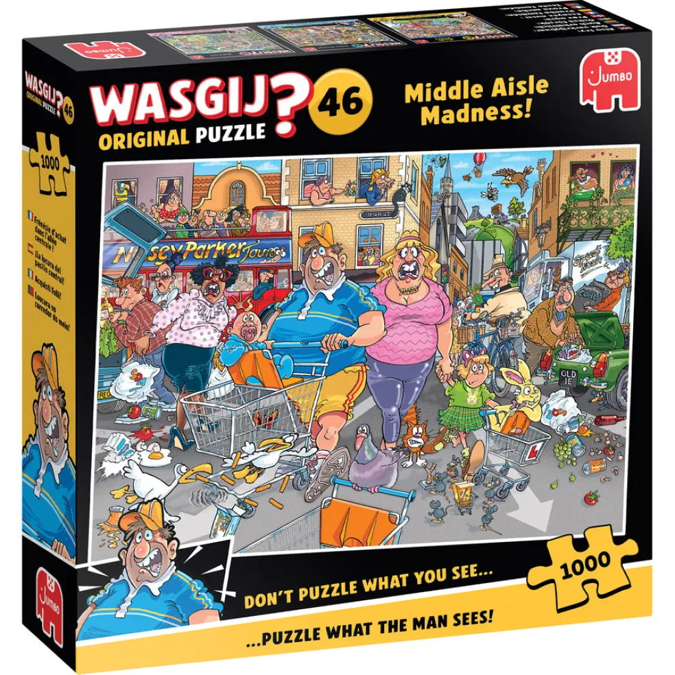 Palapeli 1000 palaa Wasgij Original 46 Middle Aisle Madness!