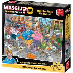 Palapeli 1000 palaa Wasgij Original 46 Middle Aisle Madness!
