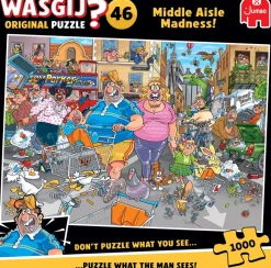 Palapeli 1000 palaa Wasgij Original 46 Middle Aisle Madness!