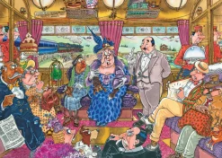 Palapeli 1000 palaa Wasgij Retro Mystery 9 Great Train Robbery