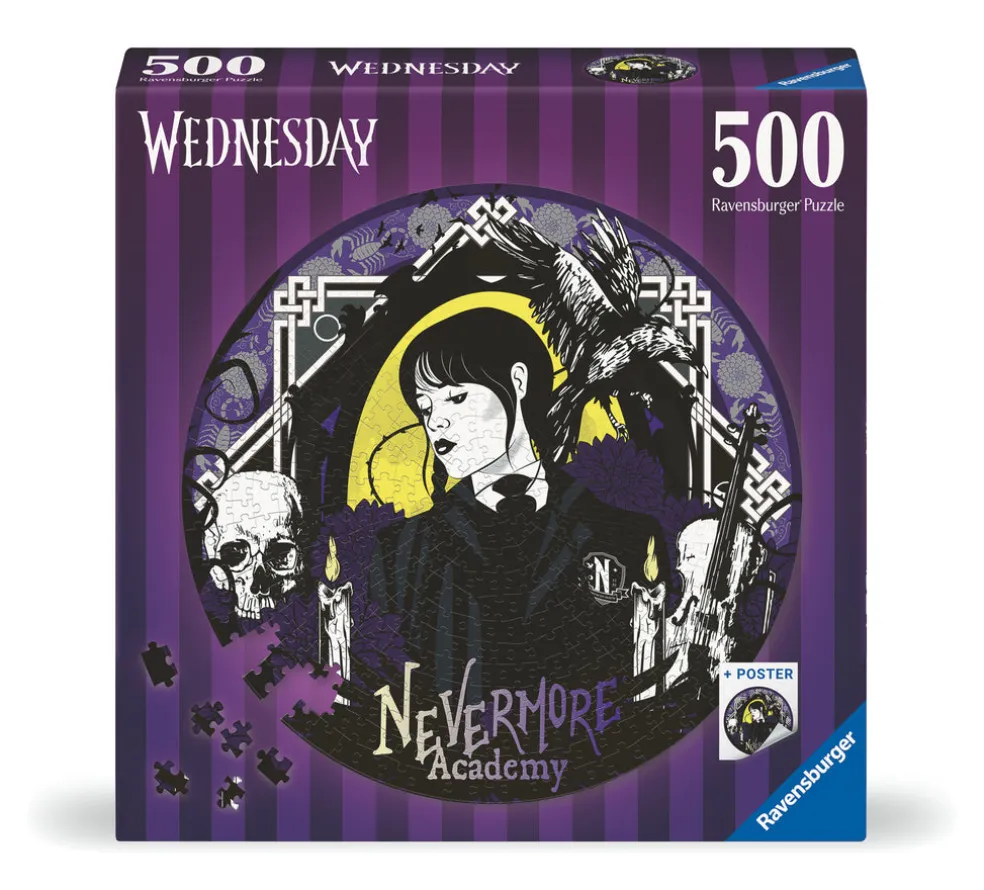 Palapeli 500 palaa Wednesday Nevermore