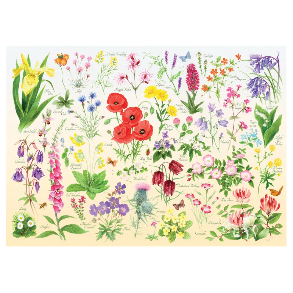 Palapeli 1000 palaa Wildflowers