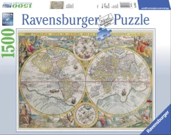 Palapeli 1500 palaa World Map 1594