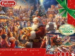 Palapeli 1000 palaa x 2 Falcon de Luxe - Christmas Wonderland