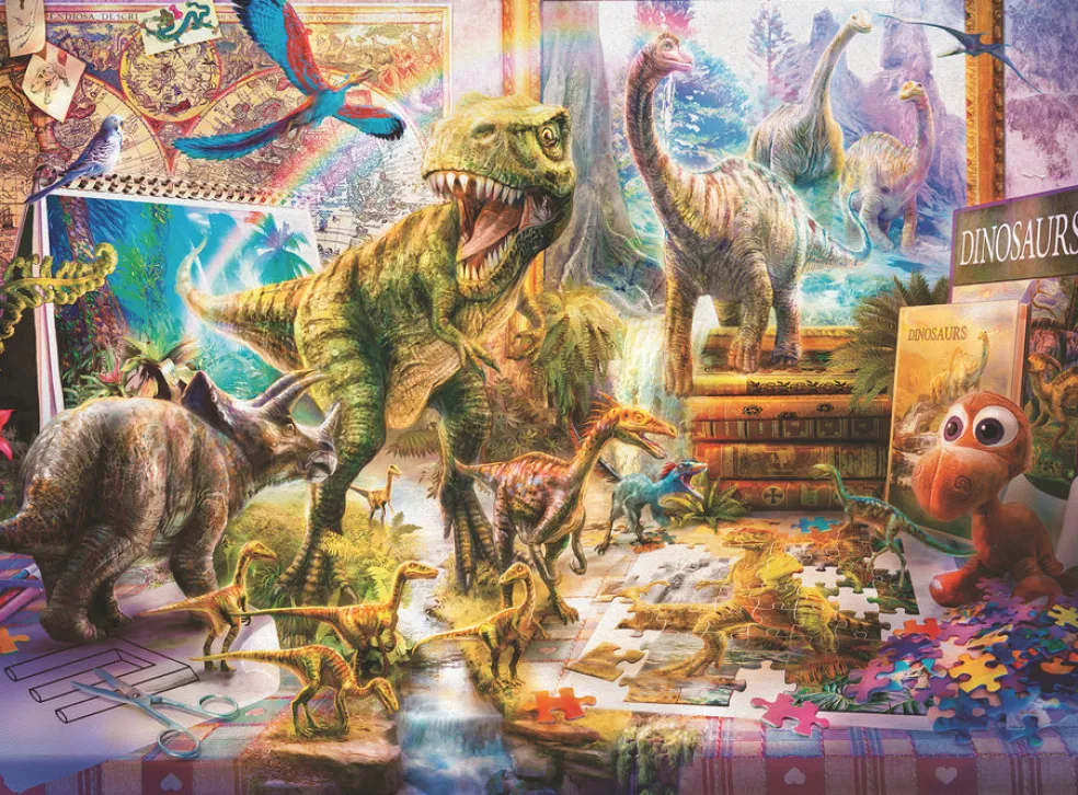 Palapeli 100 palaa XXL Dino Toys Come To Life