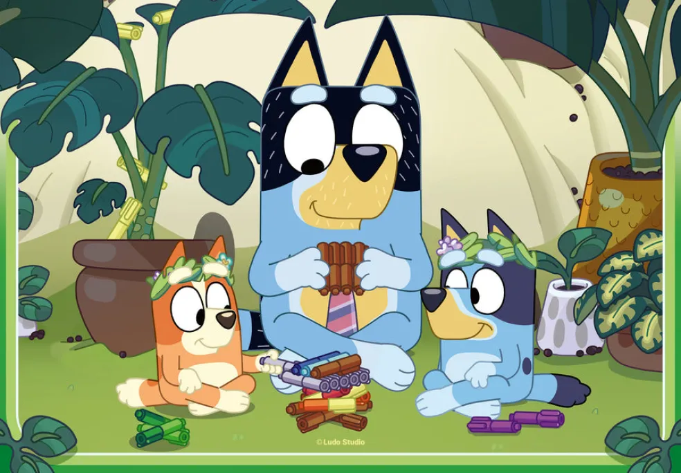 Palapeli 2 x 24 palaa Bluey