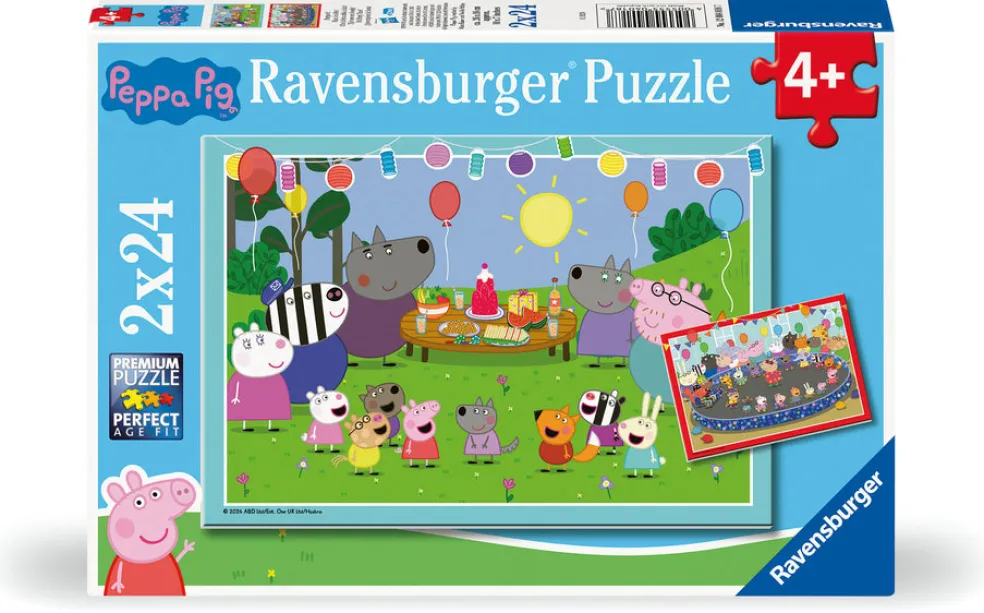 Palapeli 2 x 24 palaa Peppa Pig