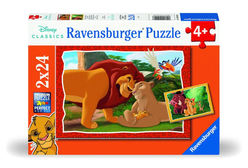 Palapeli 2x24 palaa The Lion King