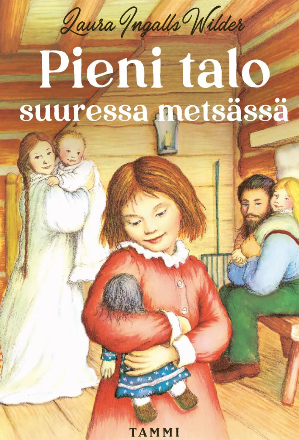 Pieni talo suuressa metsässä