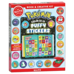 Pokemon Color-In 3D Puffy Stickers