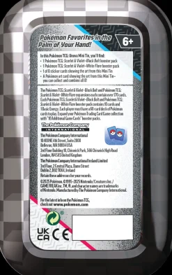 Pokémon Mini Tin SV10.5 Black Bolt & White Flare Tin keräilykortit