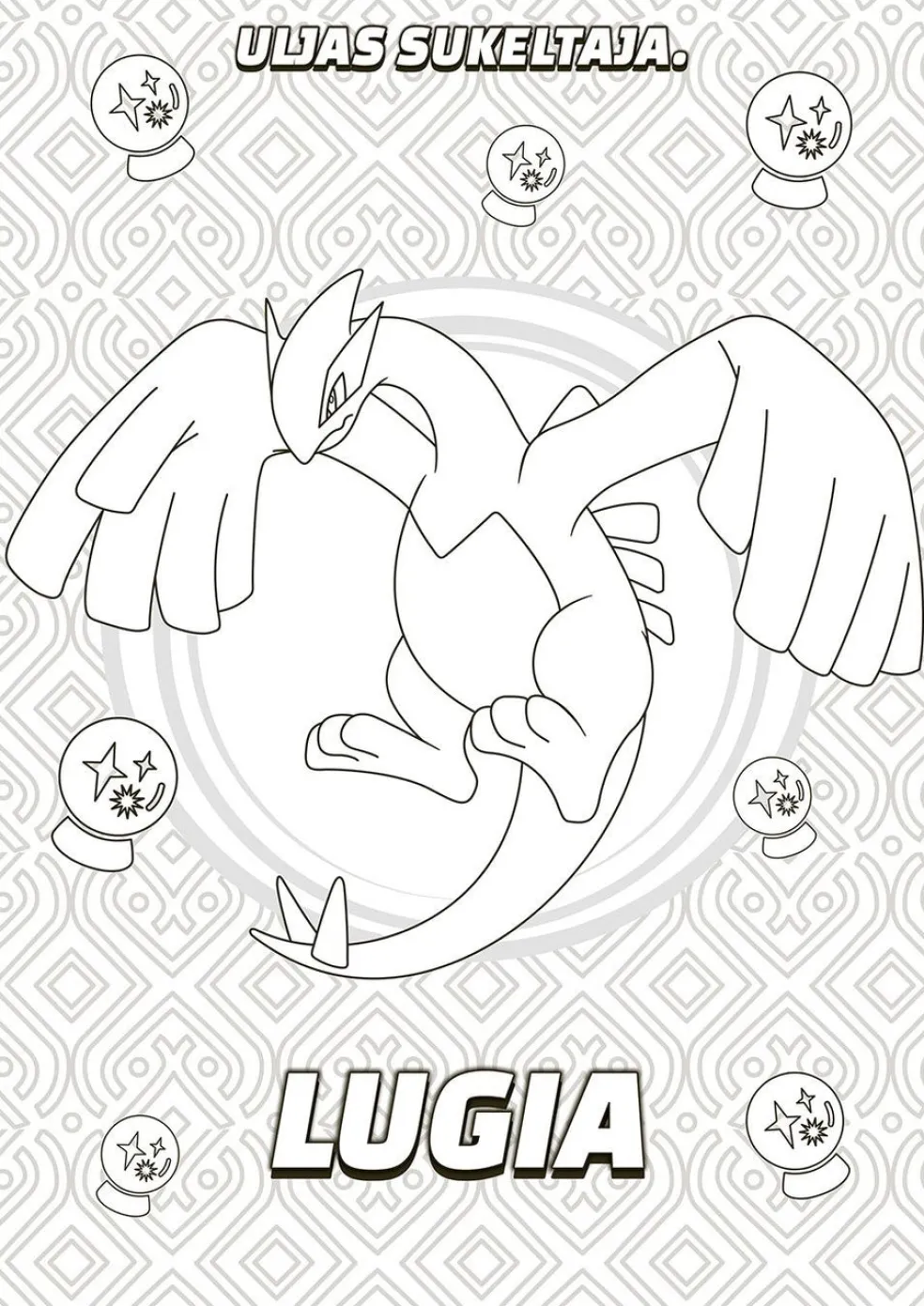 Pokémon värityskirja: Legendaariset ja myyttiset Pokémonit
