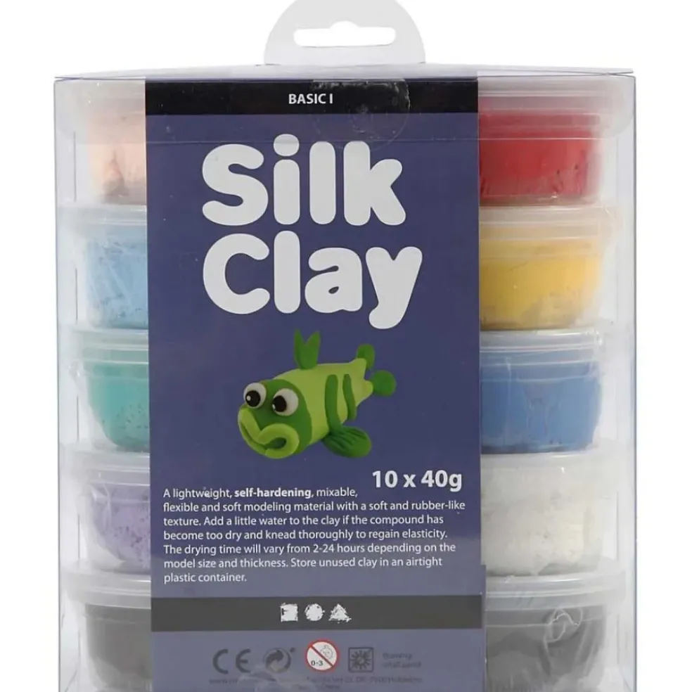 Silkkimassa 10 värin lajitelma basic 1