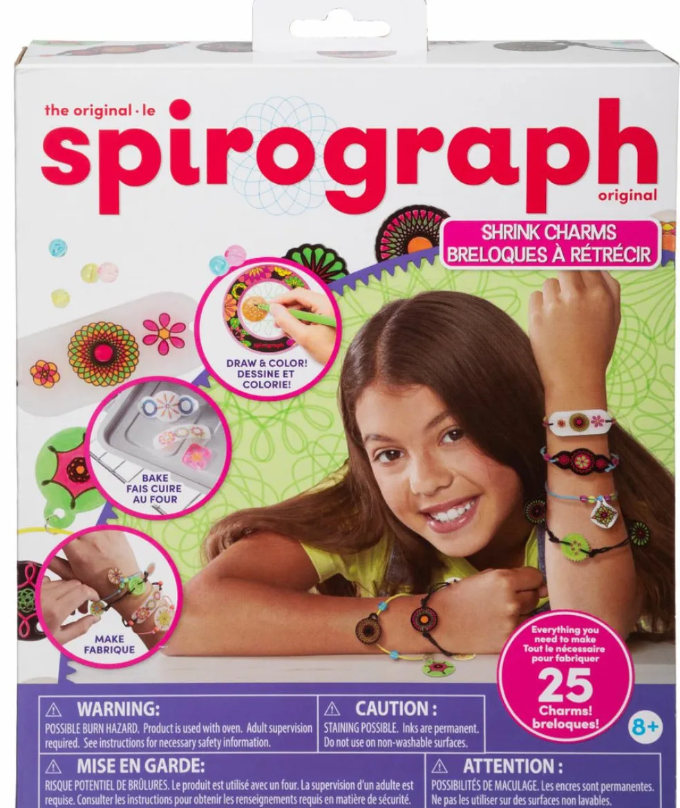 Spirograph shrink charms