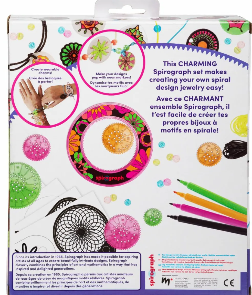 Spirograph shrink charms