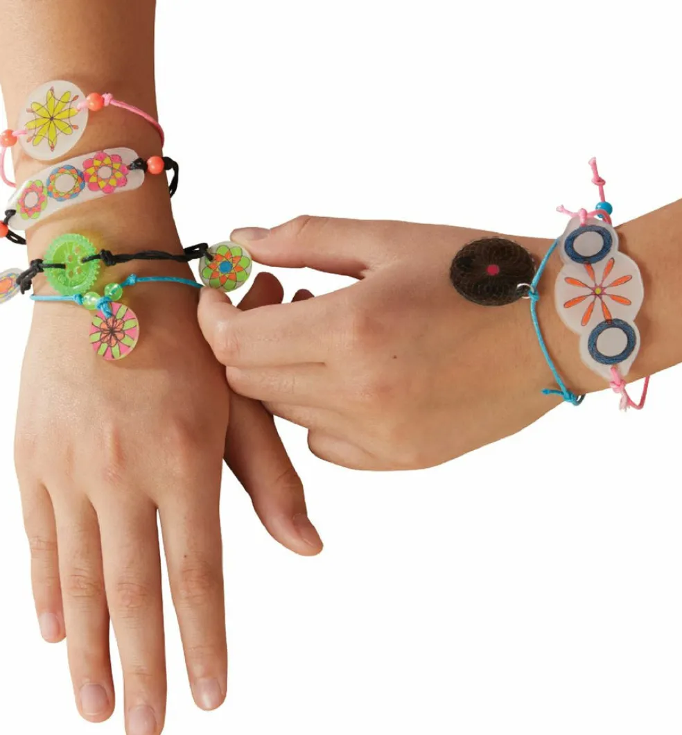 Spirograph shrink charms