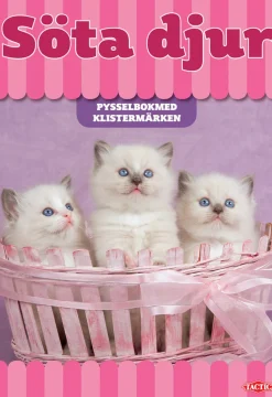 Söta djur pysselbok med klistermärken