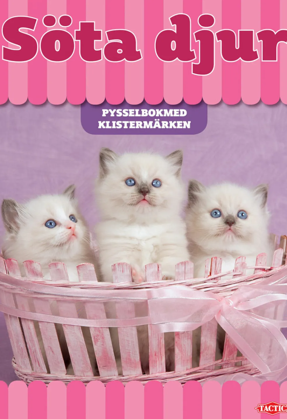 Söta djur pysselbok med klistermärken