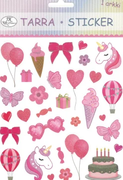 Tarra-arkki 15x17cm pinkki