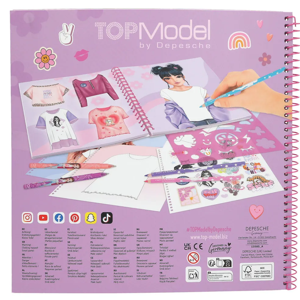 TOPModel T-paita Suunnittelukirja