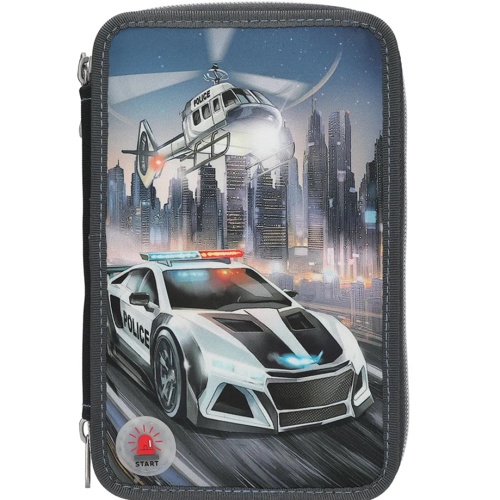Triplapenaali valolla Monster Cars poliisiauto