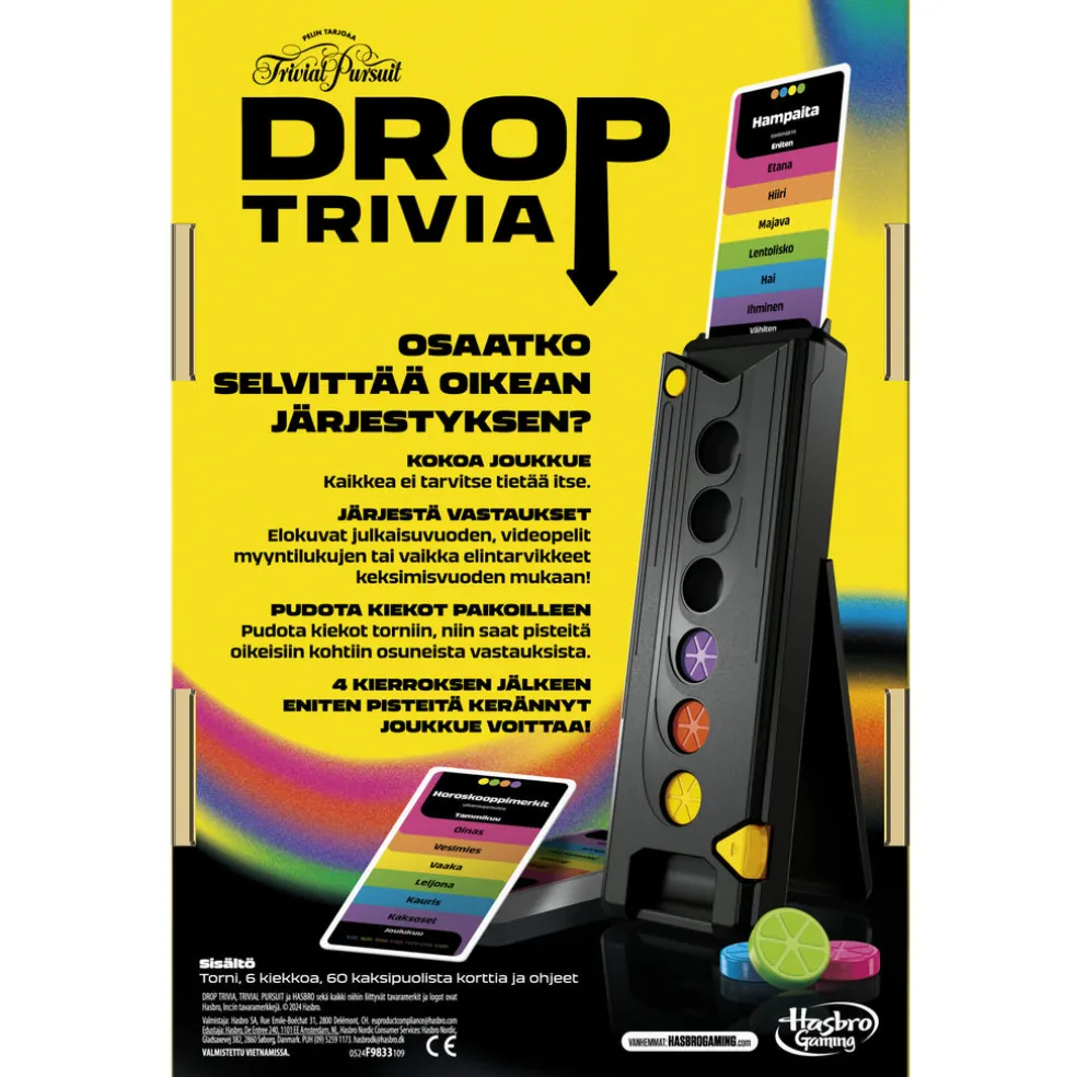 Trivial Pursuit Drop Trivia peli