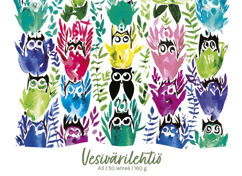 Vesivärilehtiö A3/50 160g